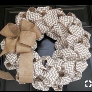 Handmade burlap wreaths